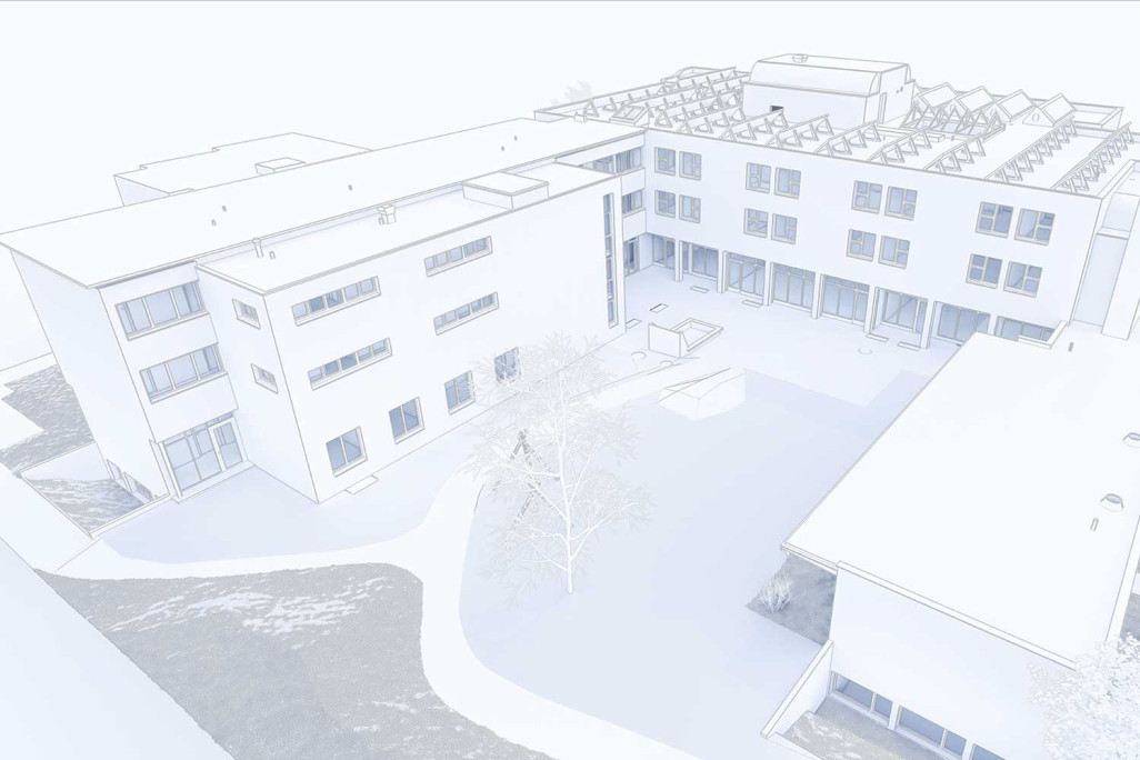 Gebäudevermessung und 3D-Modellierung, Arwo Stiftung in Wettingen, HMQ AG
