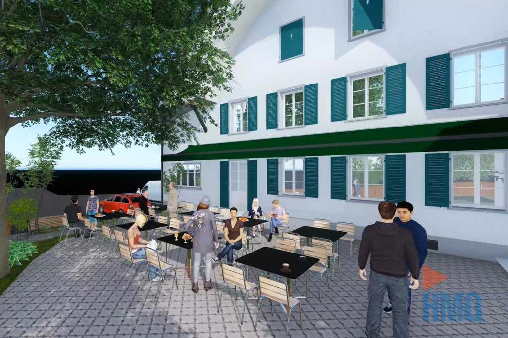 3D-Modellierung Restaurant Hirschen, HMQ AG