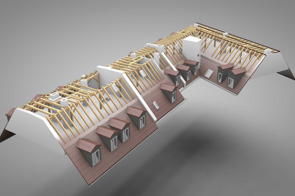 3D-Dachstock in ArchiCAD, HMQ AG