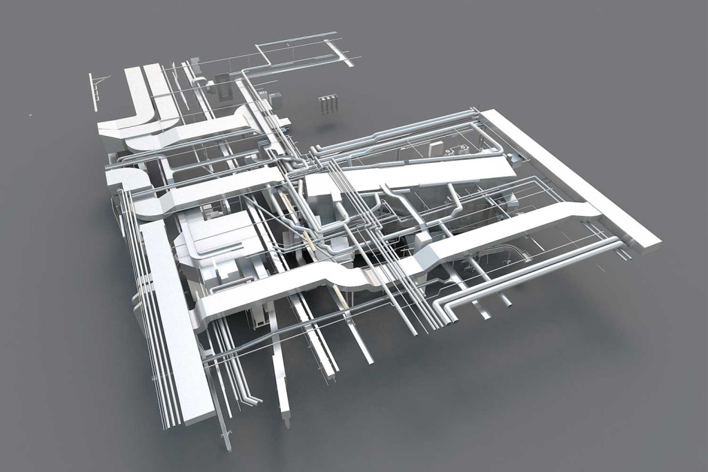 3D-Modellierung Industrieanlage Rhäzünser, HMQ AG