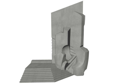 3D-Modell, Betonskulptur