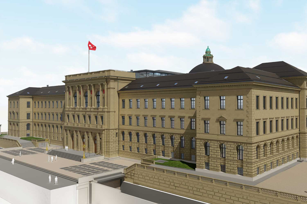 ETH Zürich Hauptgebäude, Gebäudeaufnahme 3D-Modellierung, HMQ AG