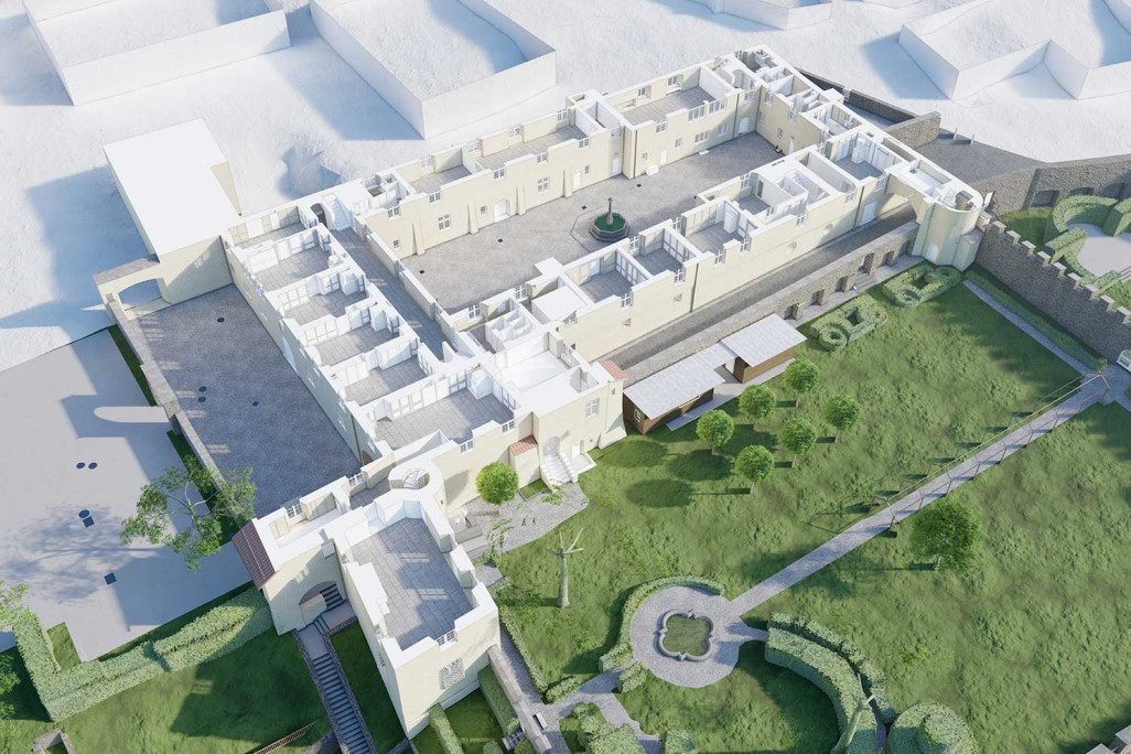 Schloss Haldenstein Graubünden, 3D-Grundriss, HMQ AG