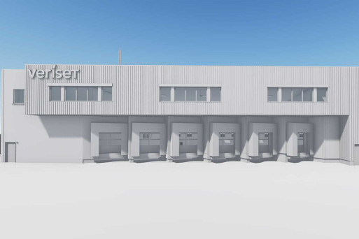 Industriegebäude, 3D-CAD-Modell aus Gebäudevermessung, HMQ AG