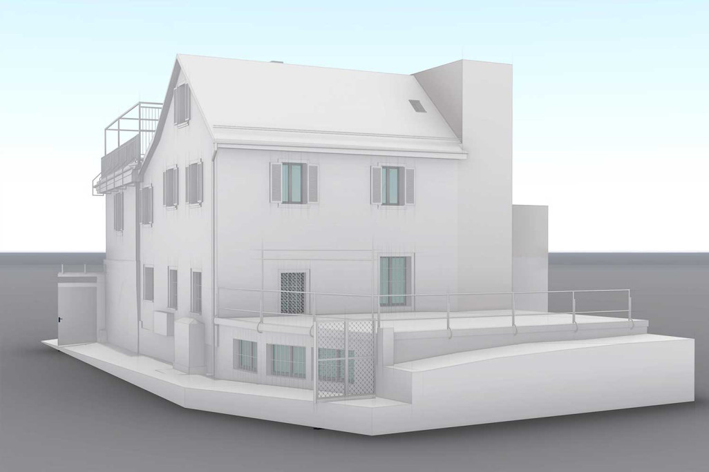 Schwyz SZ, Gebäudeaufnahme 3D-Modell, HMQ AG
