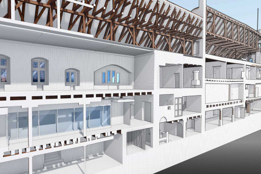 Ritterhaus Bubikon, 3D-Schnitt, HMQ AG