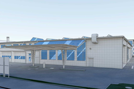 Winterthur, 3D-Modellierung Industrie Depot, HMQ AG