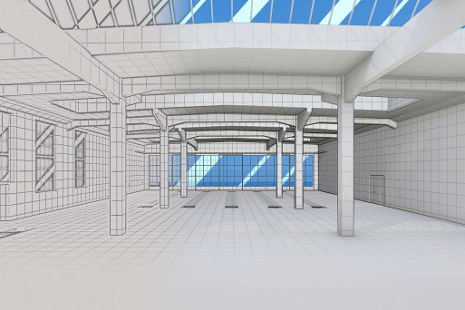 Winterthur, 3D-Modellierung Industrieanlage Depot, HMQ AG