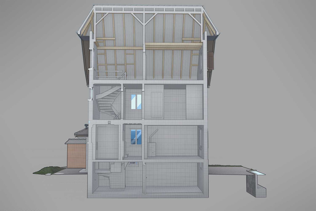 Biberist SO, 3D-Schnitt Einfamilienhaus, HMQ AG