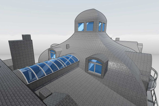 Zermatt, Gebäudeaufnahme 3D-Modellierung, Parkhotel Beau-Site, HMQ AG