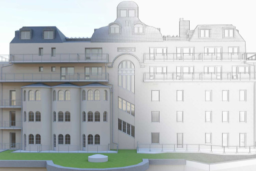 Zermatt, Gebäudevermessung 3D-Modellierung, Parkhotel Beau-Site, HMQ AG