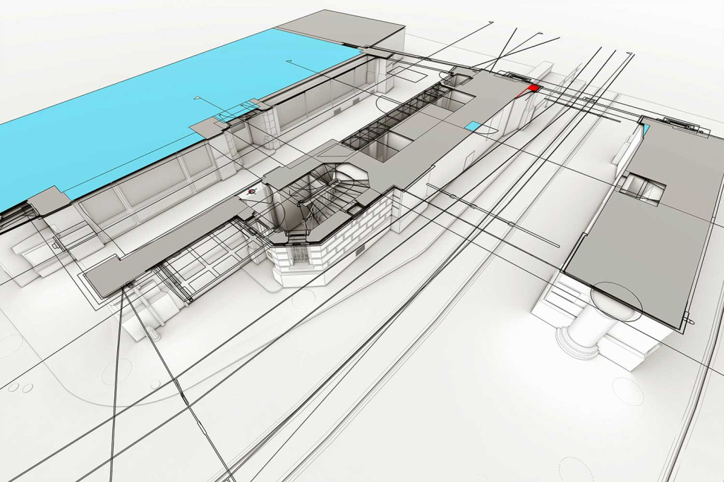 Käfigturm in Bern, 3D-Modellierung, HMQ AG