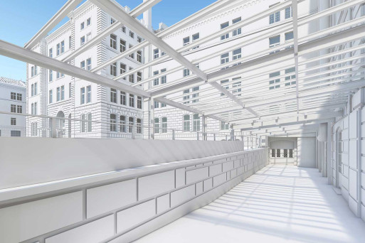 Zürich ZH, Militärkaserne, 3D-Modell aus Gebäudeaufnahme, HMQ AG