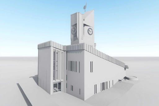 Urtenen BE, Gebäudevermessung, 3D-Modell Kirche, HMQ AG