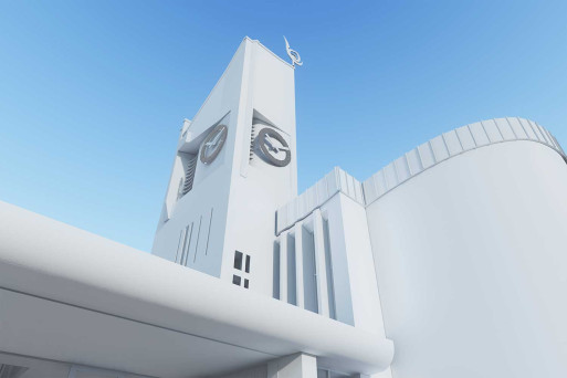 Urtenen BE, 3D-Modell Kirchenturm, HMQ AG