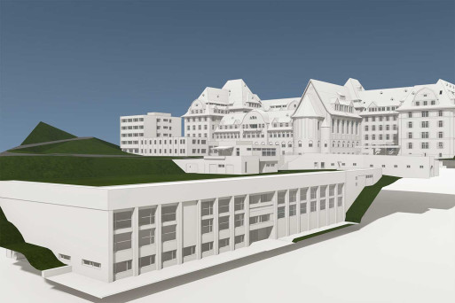 3D-Modell Gebäudeaufnahme, Theresianum Ingenbohl Schwyz, HMQ AG