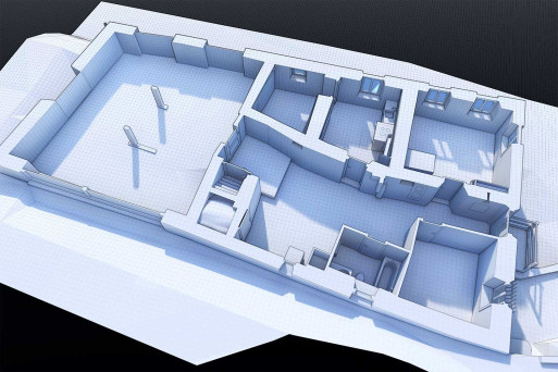 Martina GR, 3D-Grundriss aus Gebäudeaufnahme, HMQ AG