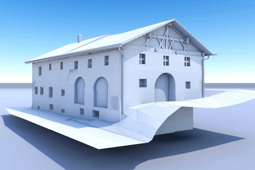 Martina GR, 3D-Modell aus Gebäudeaufnahme, HMQ AG