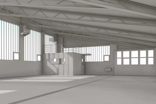 Wallis, Gebäudeaufnahme Ruedi Rüssel Tankstelle, 3D-Modell, HMQ AG