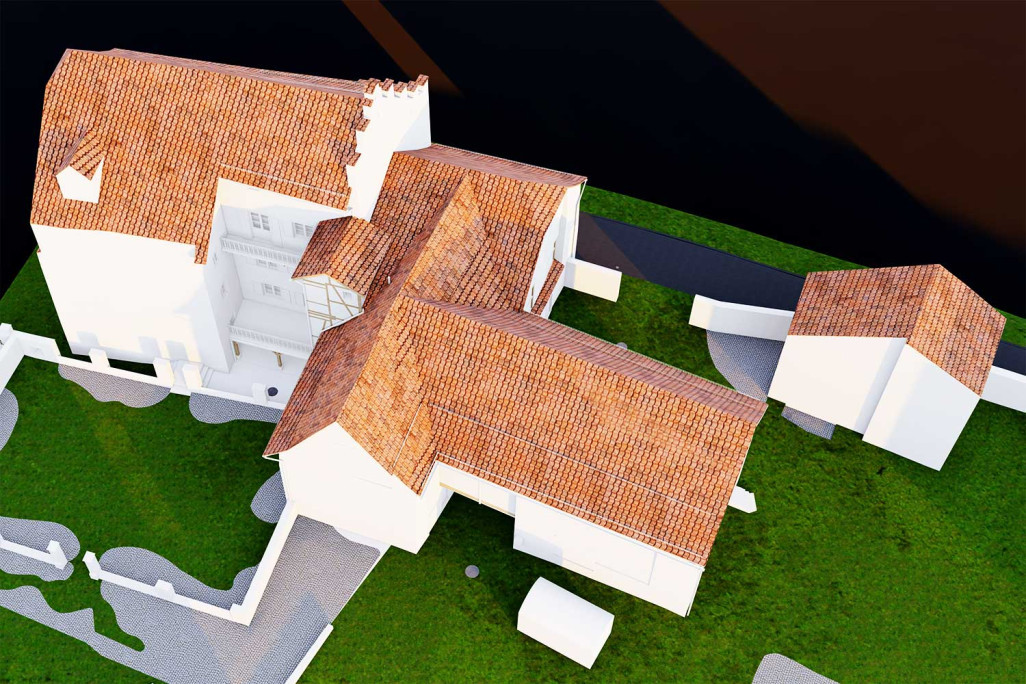 Chur GR, Gebäudevermessung, Ansichten 3D-Modellierung, HMQ AG