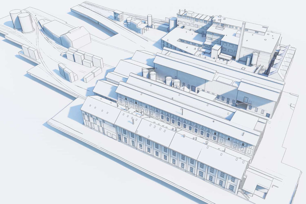 Kantons- und Berufsschule als 3D-Modell in Uetikon am See, HMQ AG