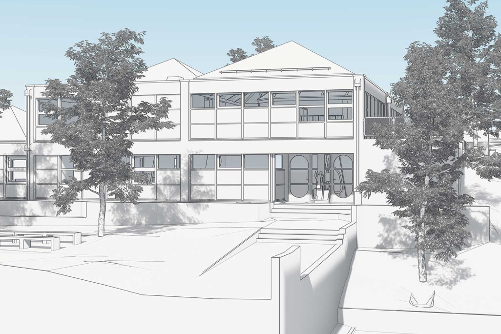 3D-Modellierung mit ArchiCAD von Kindergarten in Zürich, HMQ