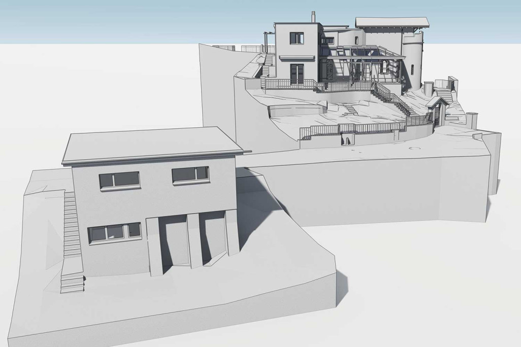 3D-BIM-Modell von Villa in Ascona, HMQ AG