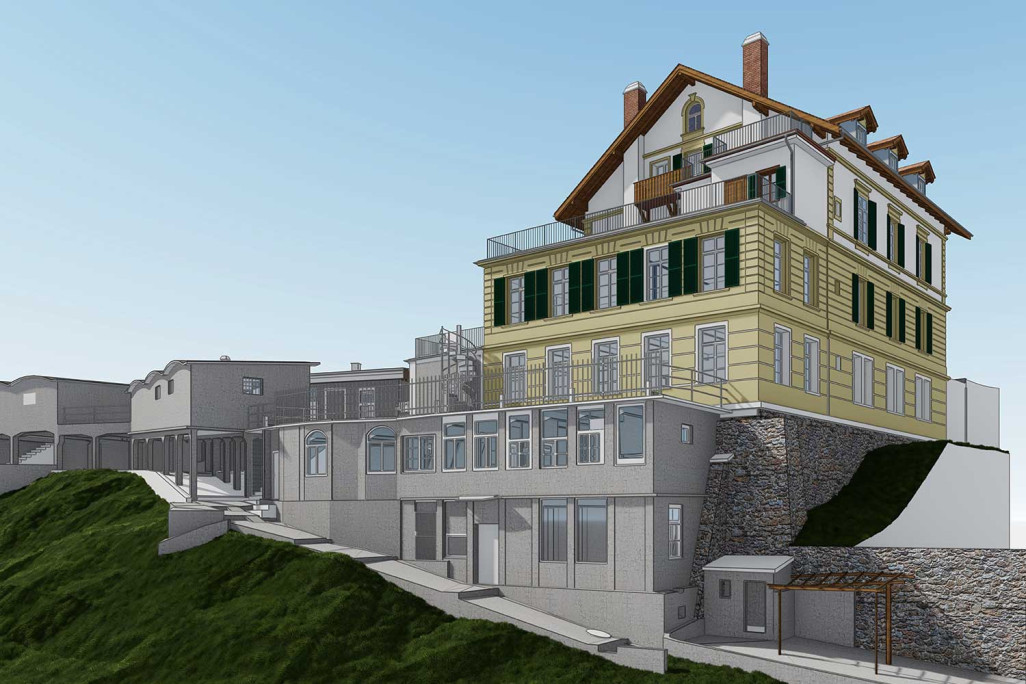 3D-BIM-Modell von Wohn- und Geschäftshaus in Bern, HMQ AG