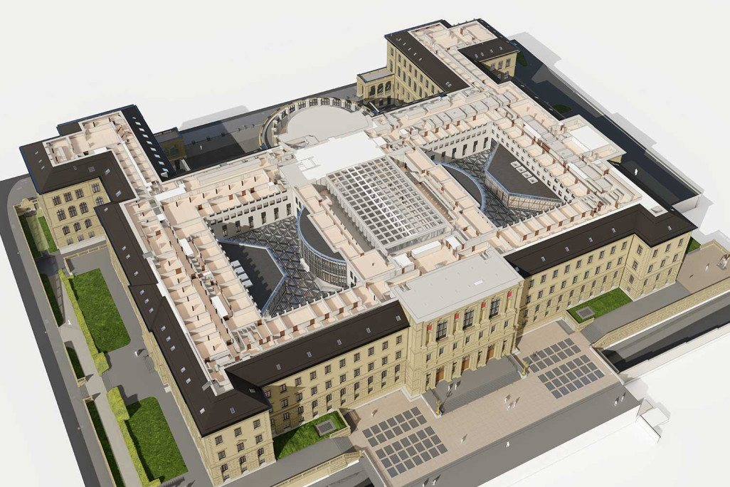 ETH Zürich Hauptgebäude, Gebäudeaufnahme BIM-Modell 3D-Grundriss, HMQ AG