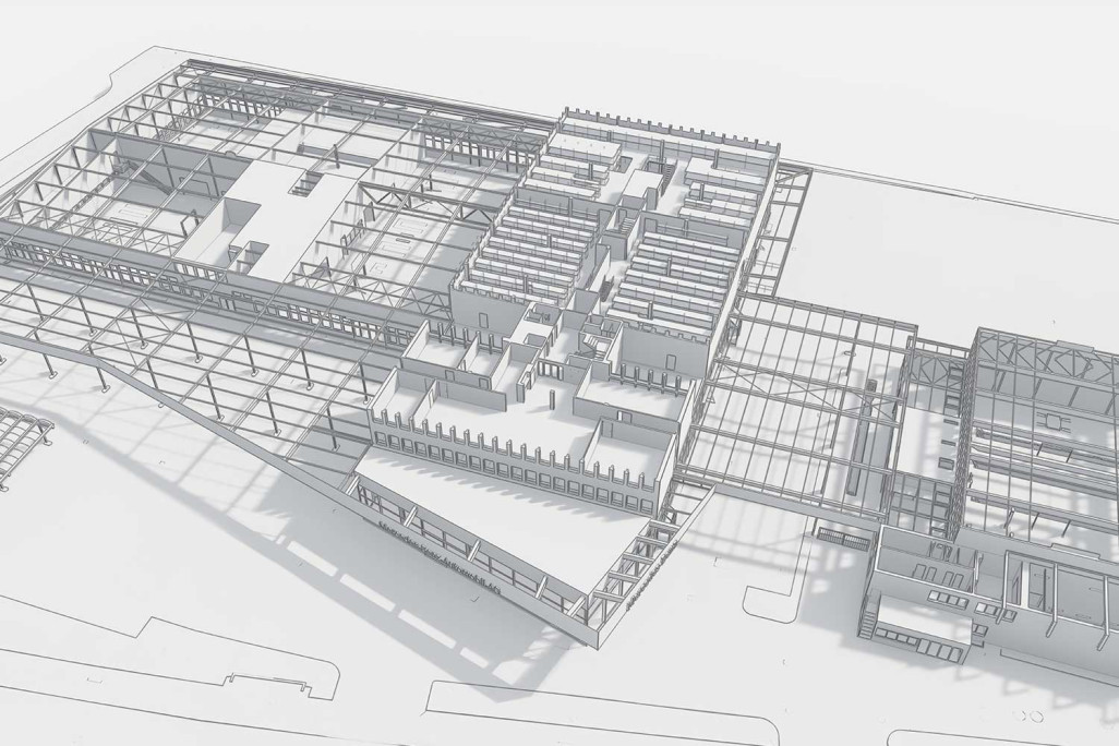 Zürich ZH, 3D-Grundriss von Mercedes-Benz Automobil AG, HMQ AG
