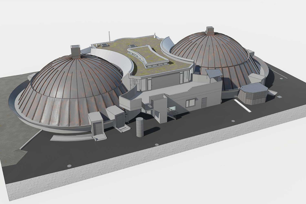Gebäudeaufnahme und 3D-Modellierung vom Gaskessel in Bern, HMQ AG