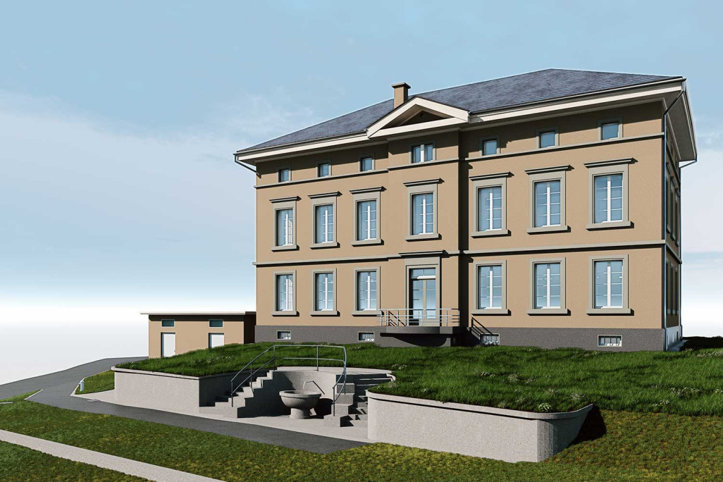 3D-BIM-Modell vom Gemeindehaus in Meisterschwanden, HMQ AG