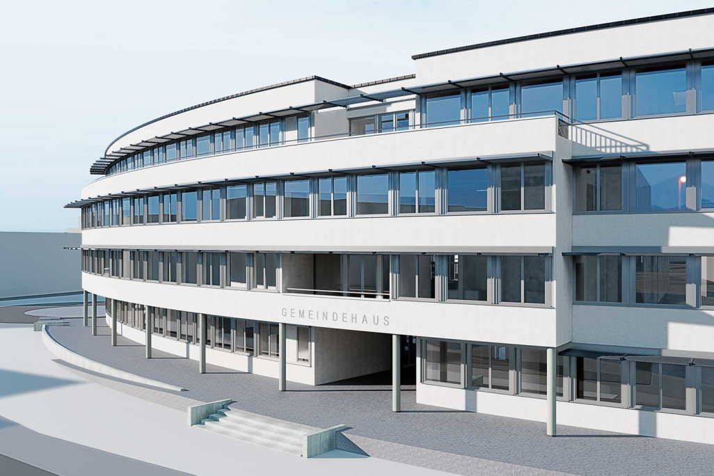 Digitaler Zwilling vom Gemeindehaus in Stäfa, HMQ AG