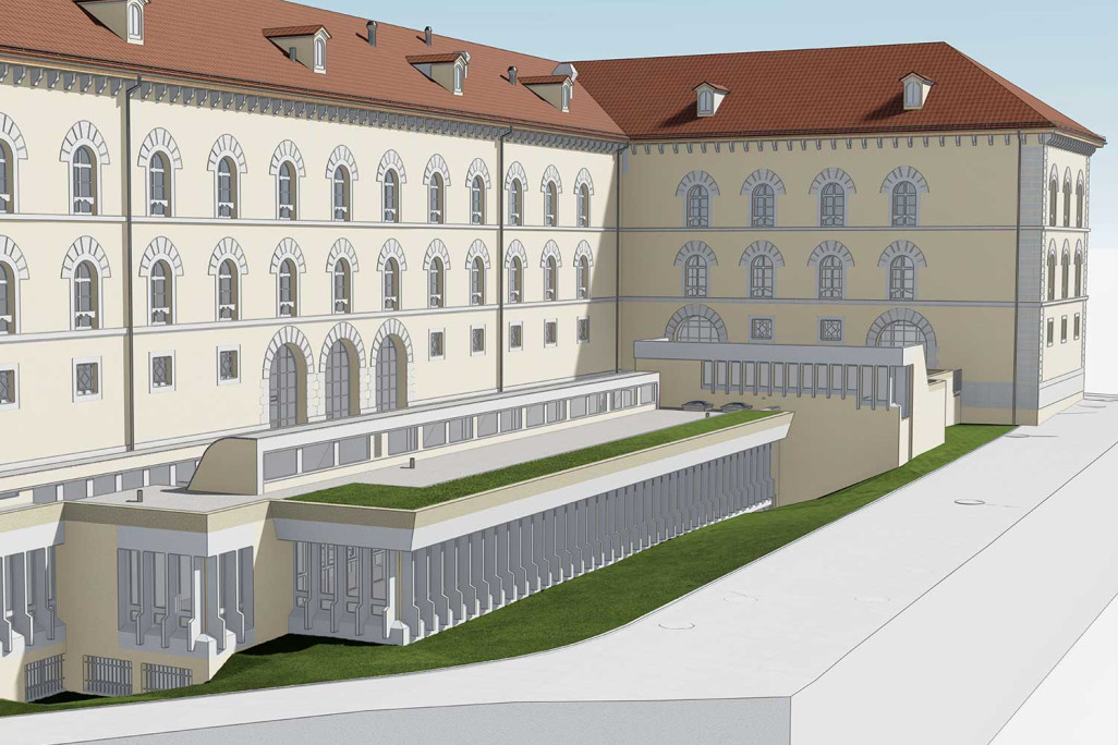 St. Gallen, Regierungsgebäude, 3D-Modell Fassaden aus Gebäudeaufnahme, HMQ AG