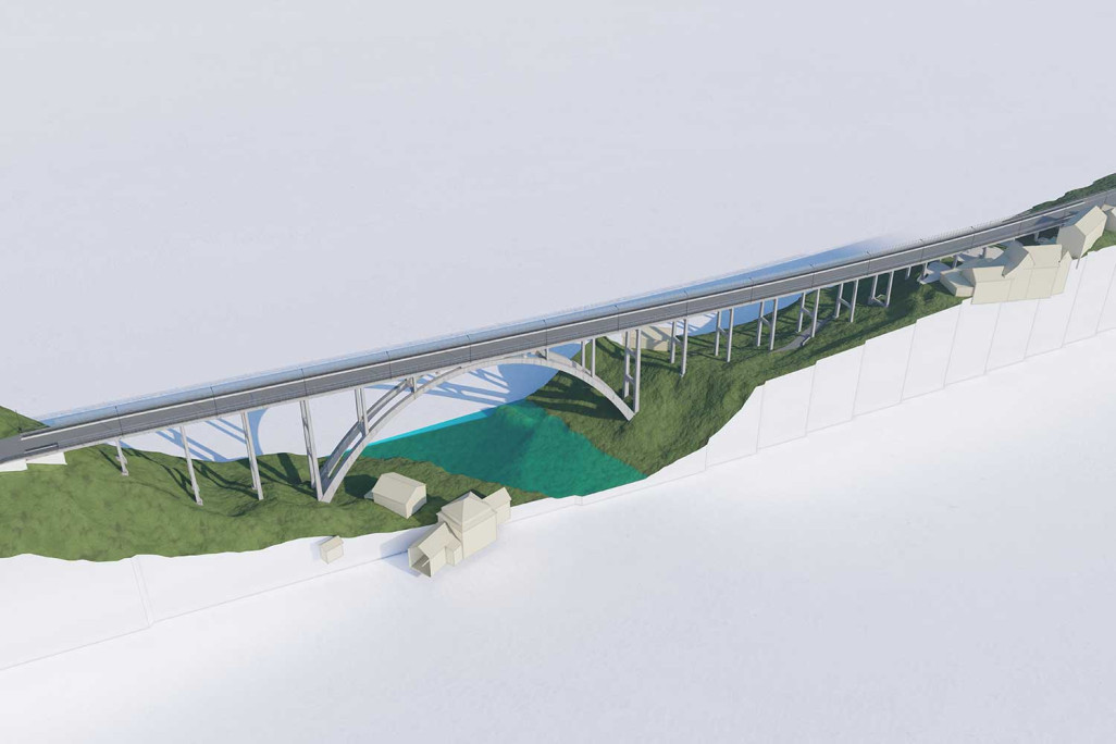 St. Gallen, Fürstenlandbrücke 3D-BIM-Modell, HMQ AG