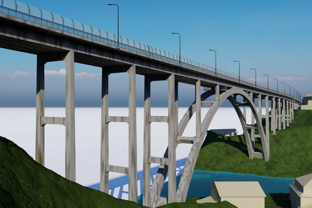 St. Gallen, Fürstenlandbrücke 3D-Laserscanning, HMQ AG
