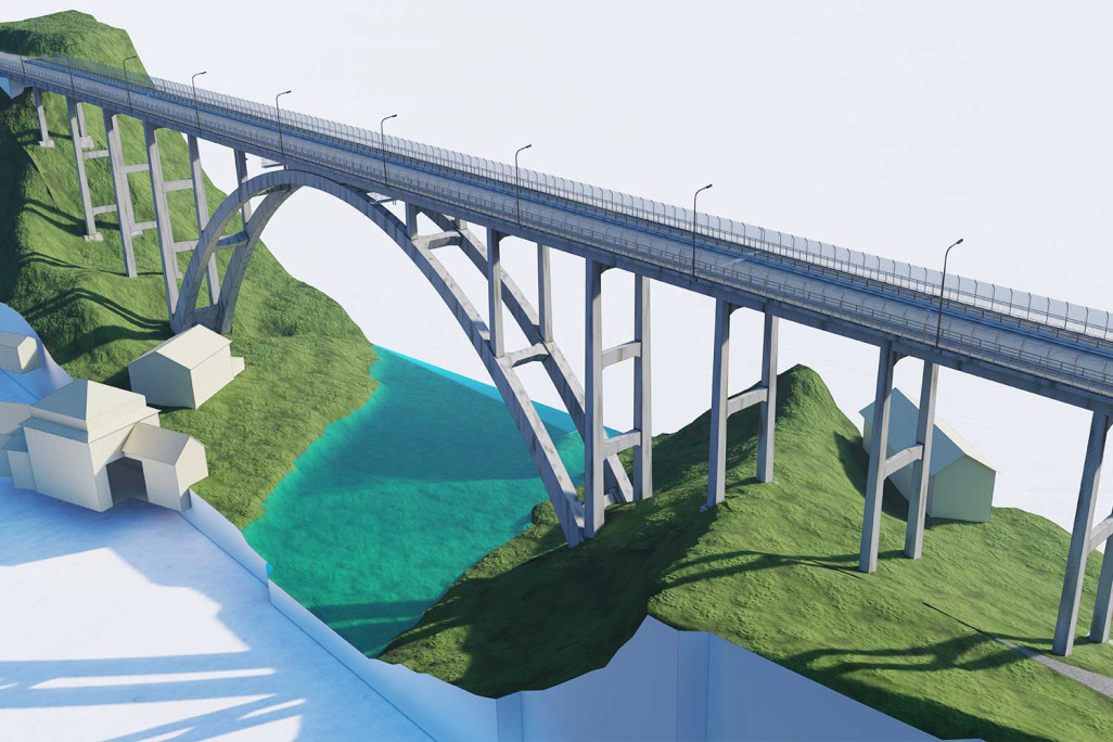 St. Gallen, Fürstenlandbrücke 3D-Modellierung, HMQ AG