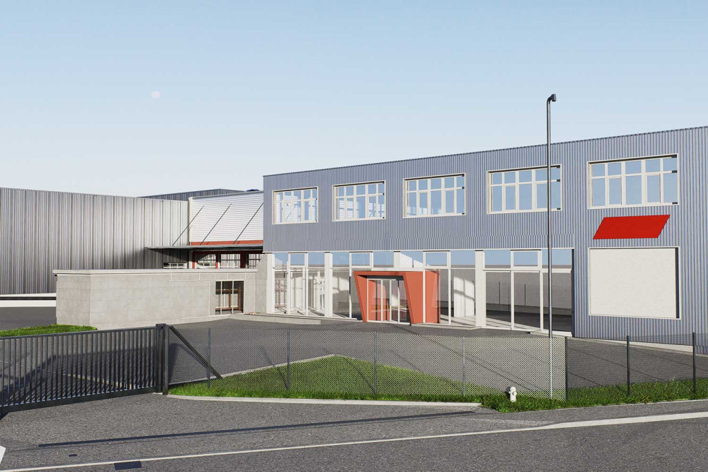 Bussigny VD, Lagerhalle 3D-Modell BIM, HMQ AG