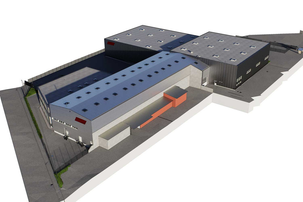 Bussigny VD, Lagerhalle 3D-Modellierung BIM mit IFC-Export, HMQ AG