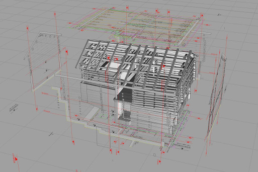 Heustall 3D-Gebäudemodellierung, HMQ AG