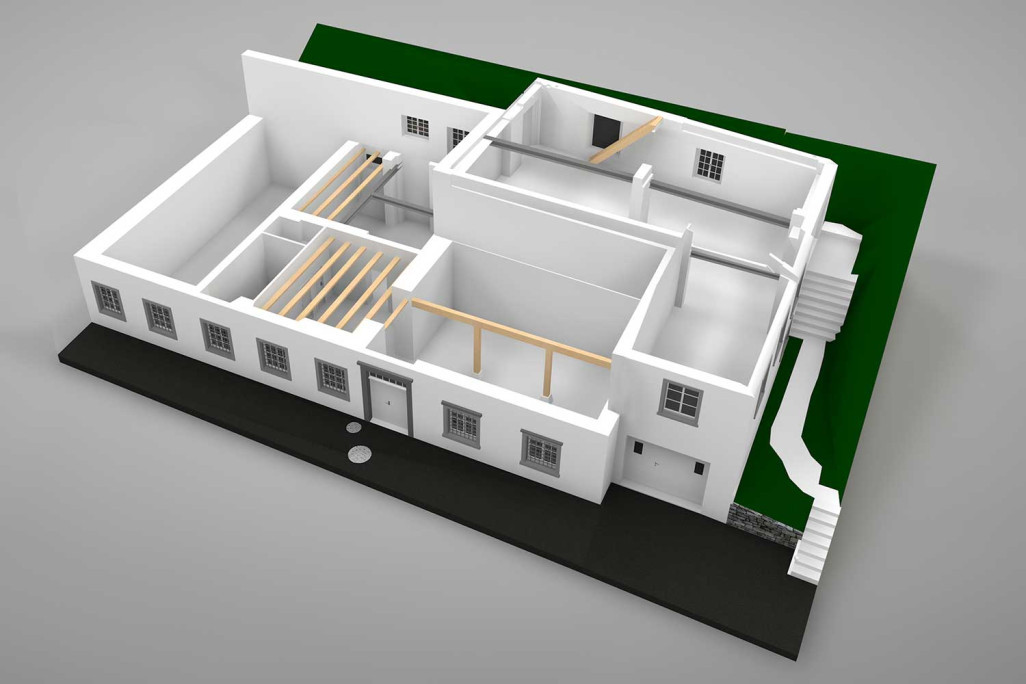 3D-CAD-Modellierung, Wohn- und Geschäftsgebäude, HMQ AG