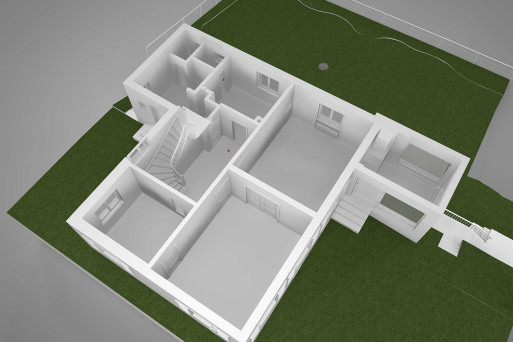 Thalwil ZH, 3D-Grundriss mit Umgebung, HMQ AG