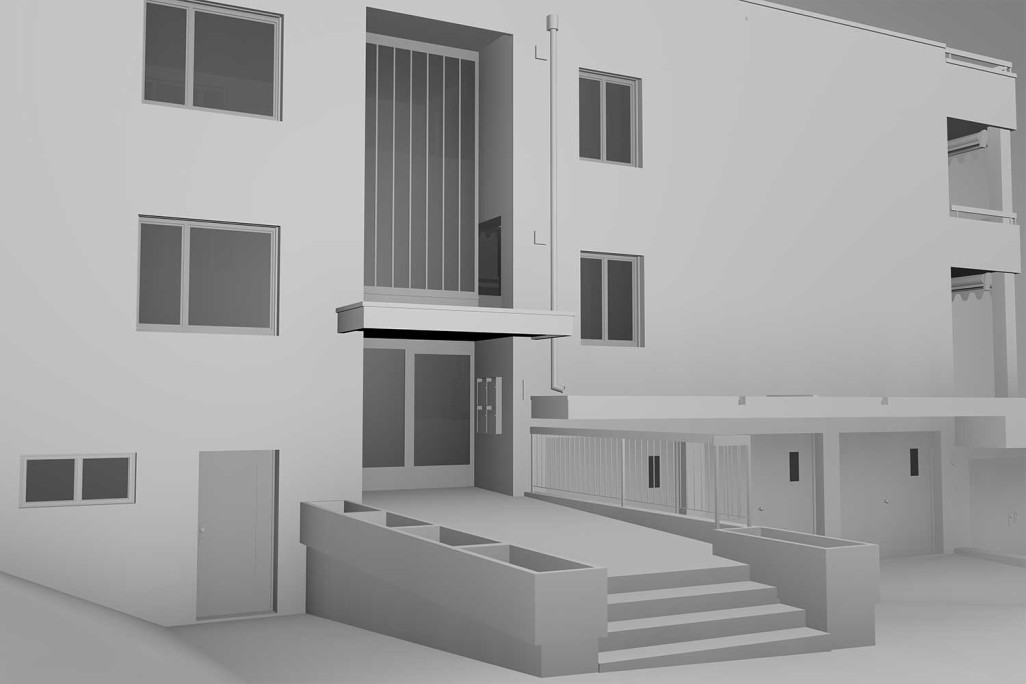 Mehrfamilienhaus in Opfikon ZH, 3D-Modell, HMQ AG