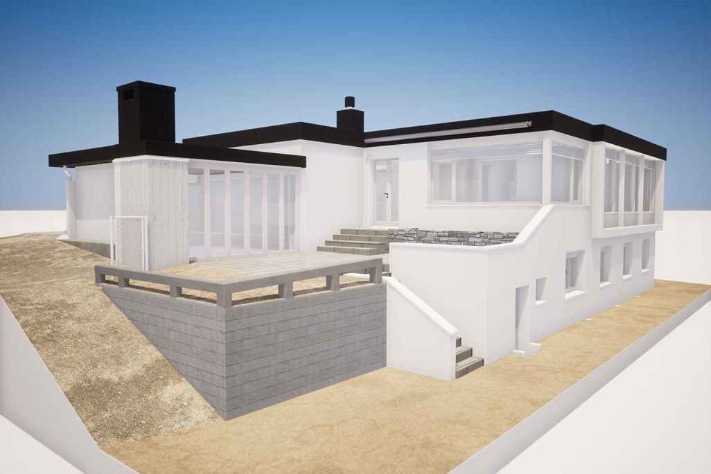 Einfamilienhaus EFH, 3D-CAD-Modell, HMQ AG
