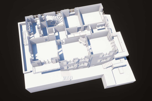 3D-Grundriss von einem Mehrfamilienhaus, HMQ AG