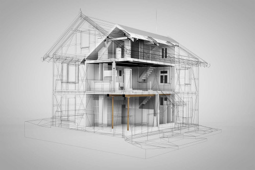 Riegelhaus, 3D-CAD-Modell, HMQ AG