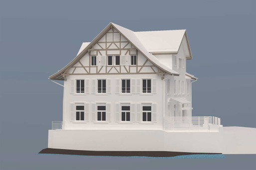 Birmensdorf Gasthaus, 3D-CAD-Modell, HMQ AG