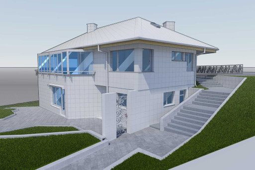 3D-CAD-Modellierung Zweifamilienhaus, HMQ AG