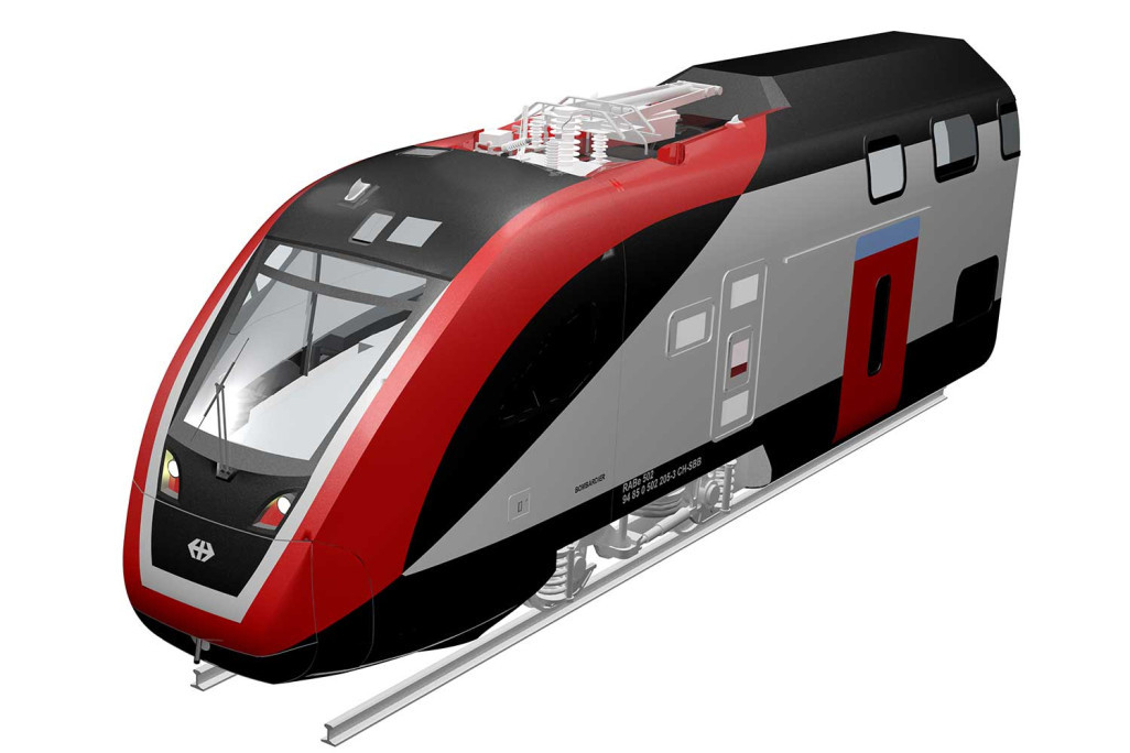 Zugfront Bombardier, 3D-Modellierung, HMQ AG
