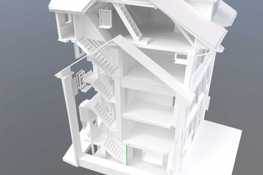 3D-CAD-Modellierung aus Gebäudeaufnahme, HMQ AG